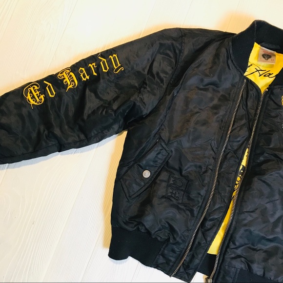 Ed Hardy Bomber Jacket - Reversible - Picture 5 of 7